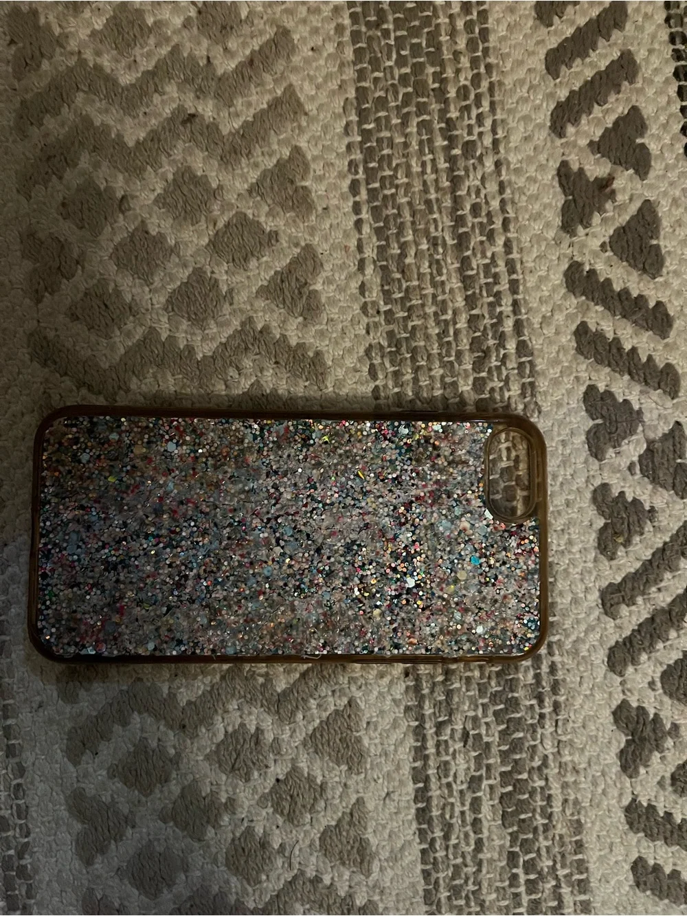 Apple Multicolor Glitter Phone Case